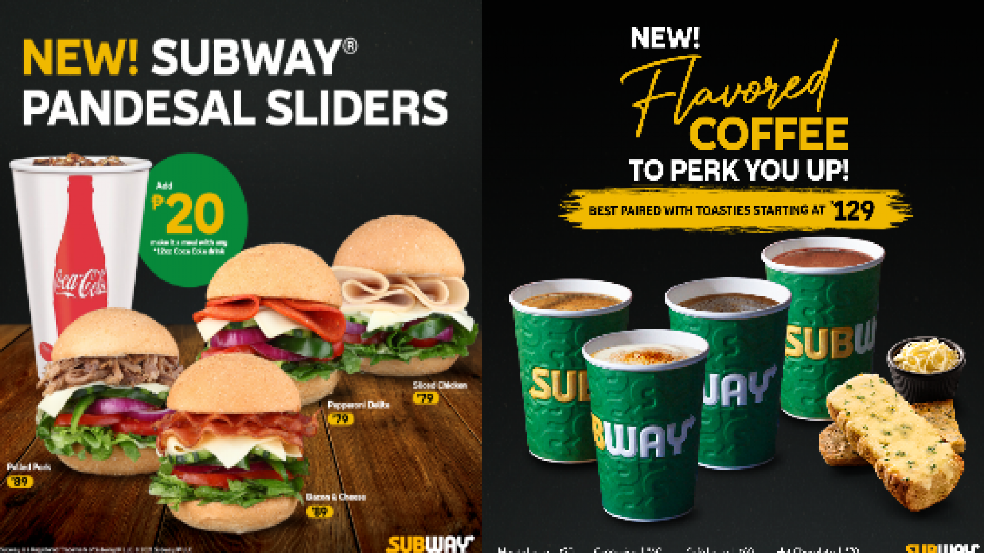 Subway® New Products: Pandesal Sliders and Flavored Coffee