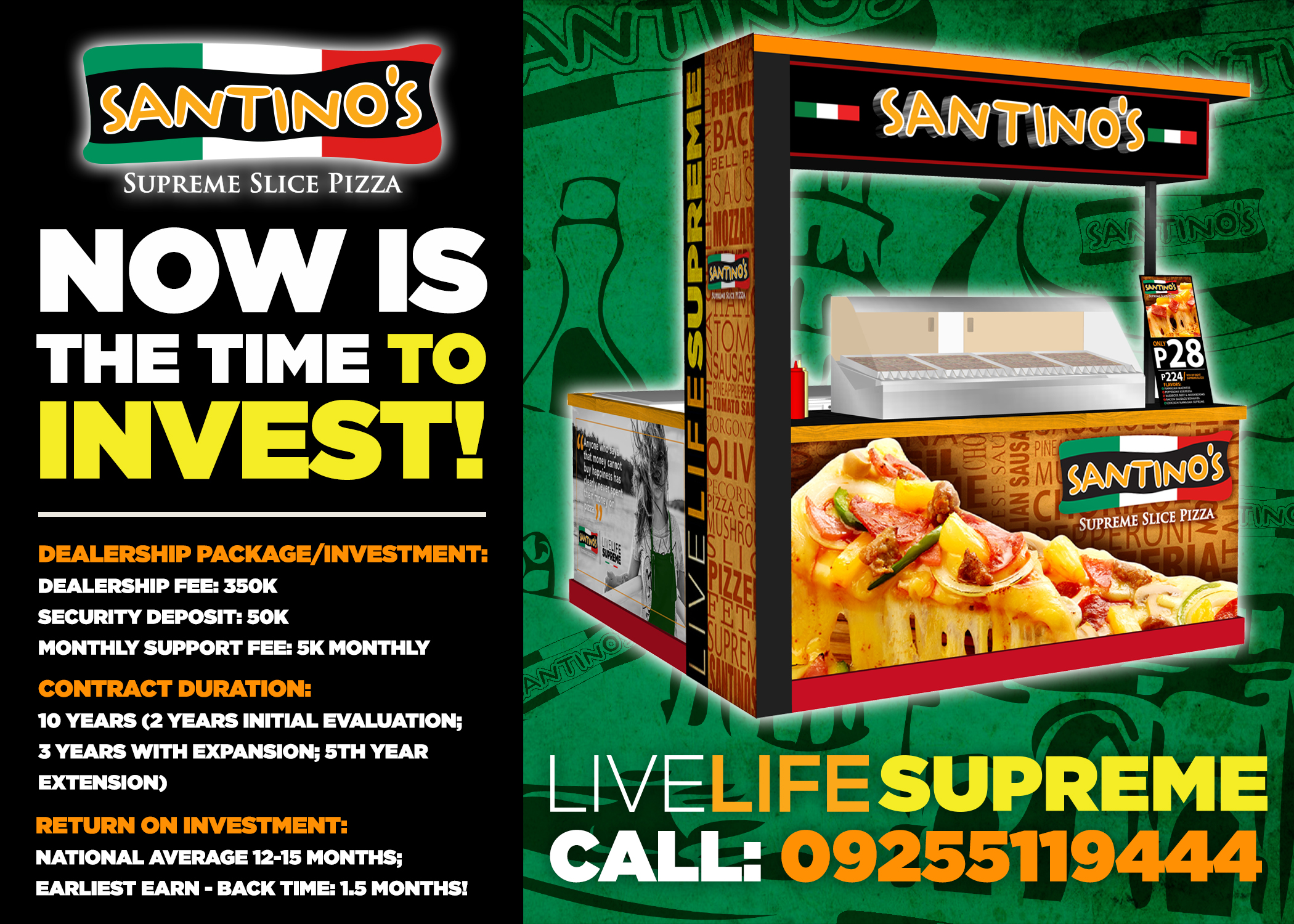 SANTINO’S SUPREME SLICE & PIZZA PEDRICO’S AT THE UFRANCHISE DISCOVERY DAY!