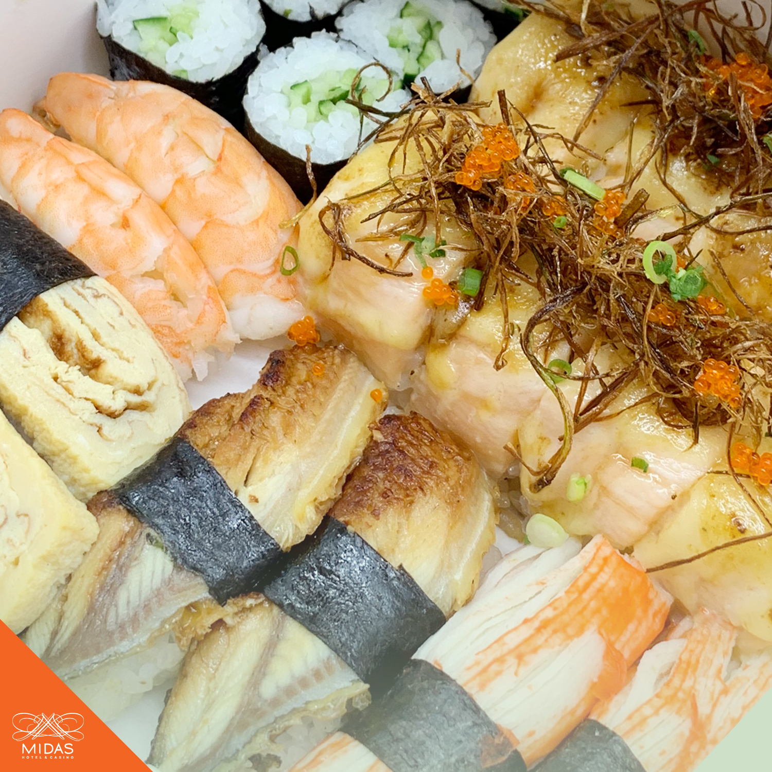 Make your Dad Feel Like a Winner with Japanese Party Platters and Midas Pica-Pica in a Box from Midas Hotel and Casino