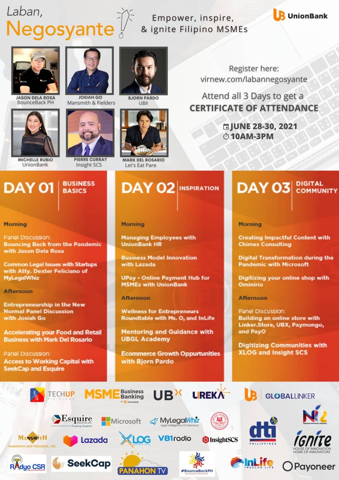 UnionBank continues to empower MSMEs through Laban Negosyante virtual event