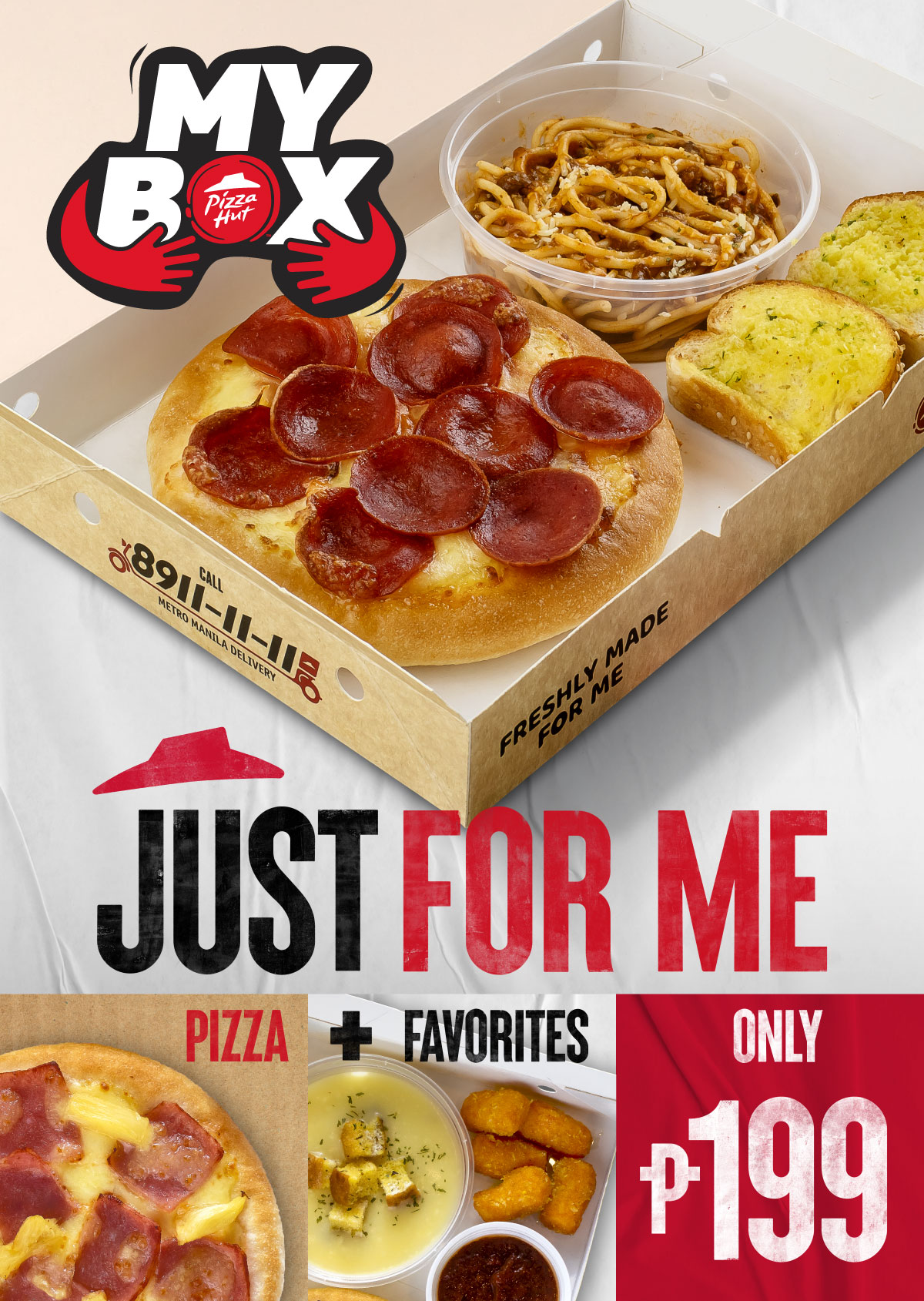 It’s a pizza party for one with Pizza Hut’s all-new My Box combo meals